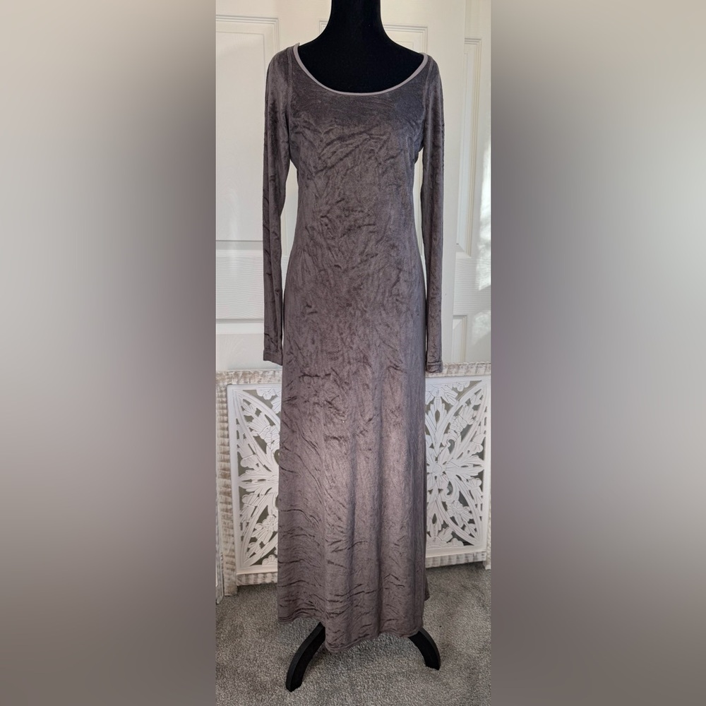 Hard Tail Velour Long Sleeve Dress. Woman's Size Small.